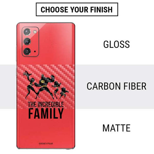 Disney The Incredibles Family Sillhouette Galaxy Note20 5G Skin