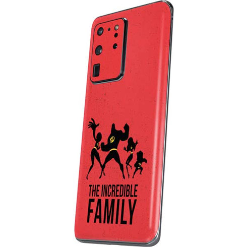 Disney The Incredibles Family Sillhouette Galaxy S20 Ultra 5G Skin