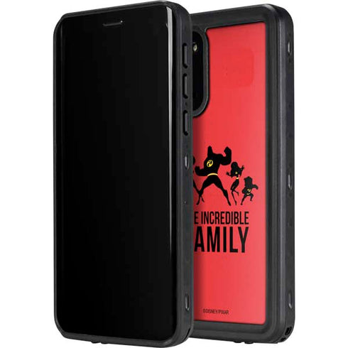 Disney The Incredibles Family Sillhouette Galaxy S20 Waterproof Case