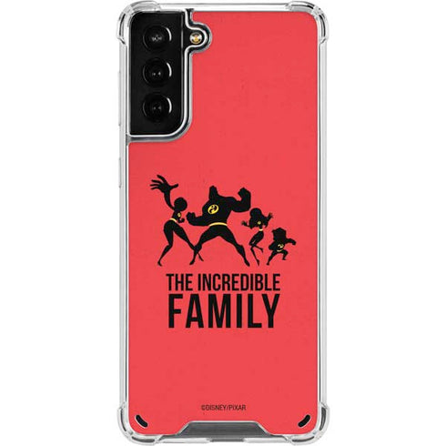 Disney The Incredibles Family Sillhouette Galaxy S21 Plus 5G Clear Case