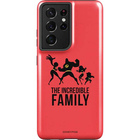 Disney The Incredibles Family Sillhouette Galaxy S21 Ultra 5G Pro Case