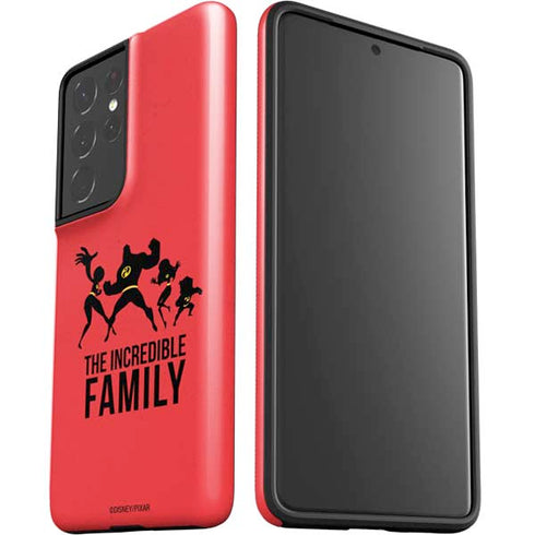 Disney The Incredibles Family Sillhouette Galaxy S21 Ultra 5G Pro Case