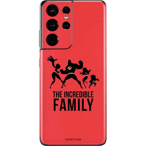 Disney The Incredibles Family Sillhouette Galaxy S21 Ultra 5G Skin