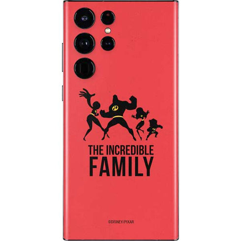 Disney The Incredibles Family Sillhouette Galaxy S22 Ultra Skin