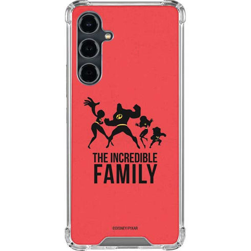 Disney The Incredibles Family Sillhouette Galaxy S23 FE Clear Case