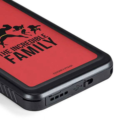 Disney The Incredibles Family Sillhouette Galaxy S23 Plus Waterproof Case