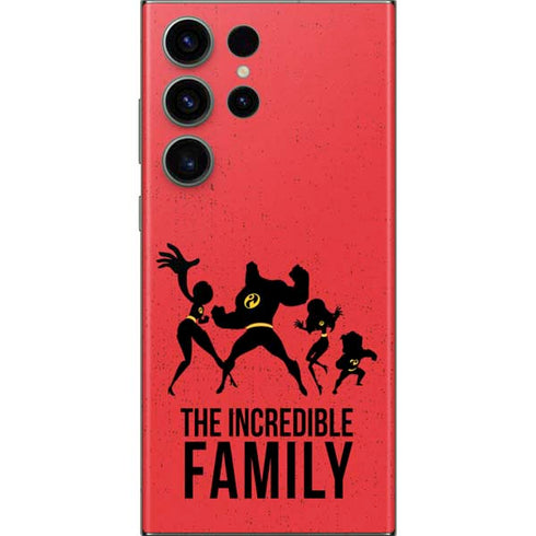 Disney The Incredibles Family Sillhouette Galaxy S23 Ultra Skin