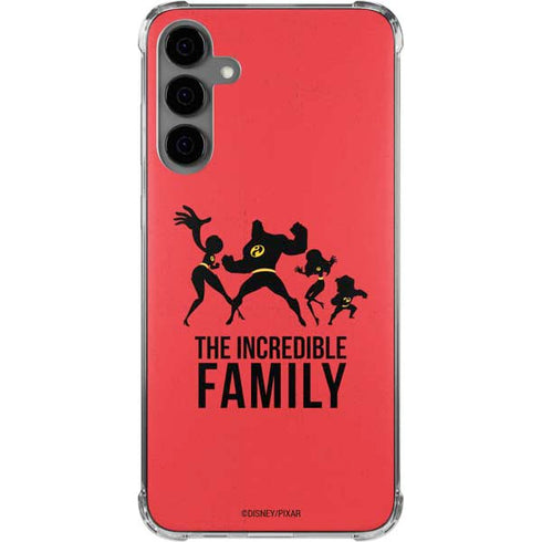 Disney The Incredibles Family Sillhouette Galaxy S24 Plus Clear Case