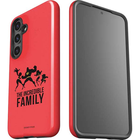 Disney The Incredibles Family Sillhouette Galaxy S24 Plus Impact Case