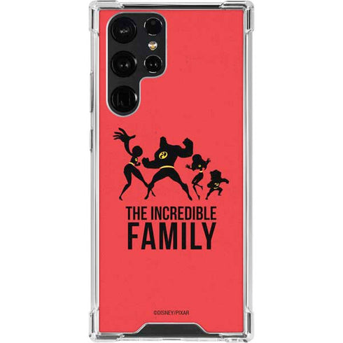 Disney The Incredibles Family Sillhouette Galaxy S24 Ultra Clear Case