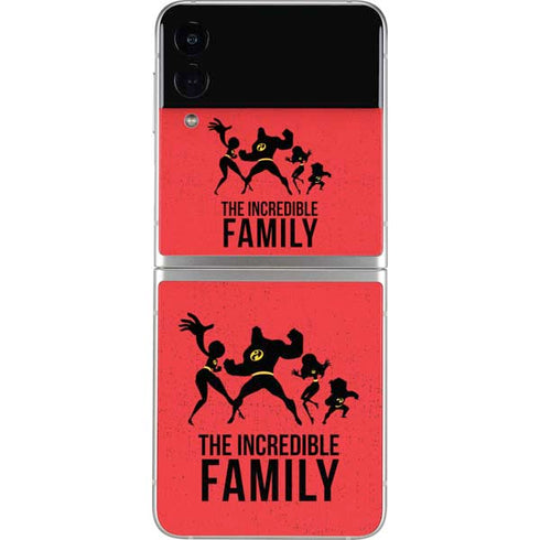 Disney The Incredibles Family Sillhouette Galaxy Z Flip4 5G Skin