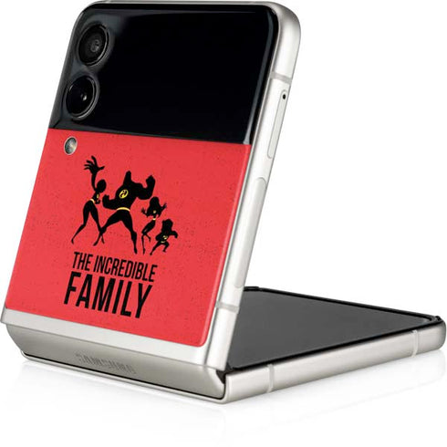 Disney The Incredibles Family Sillhouette Galaxy Z Flip4 5G Skin