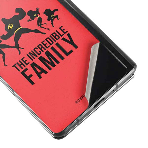 Disney The Incredibles Family Sillhouette Galaxy Z Fold2 5G Skin