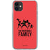 Disney The Incredibles Family Sillhouette iPhone 11 Clear Case