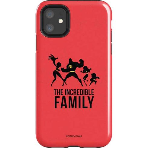 Disney The Incredibles Family Sillhouette iPhone 11 Impact Case