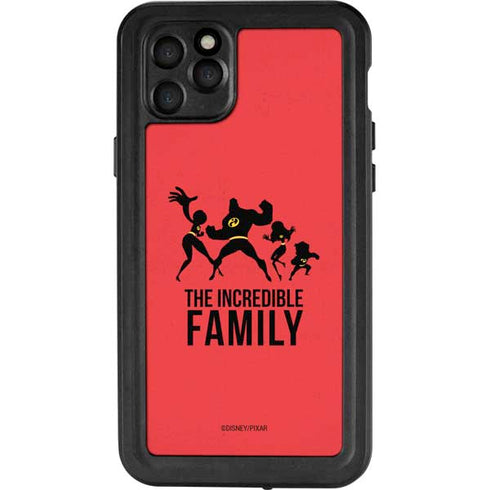 Disney The Incredibles Family Sillhouette iPhone 11 Pro Max Waterproof Case