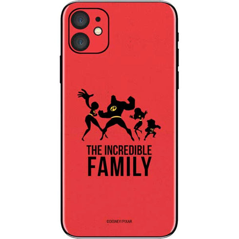 Disney The Incredibles Family Sillhouette iPhone 11 Skin