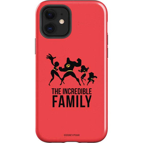 Disney The Incredibles Family Sillhouette iPhone 12 Impact Case