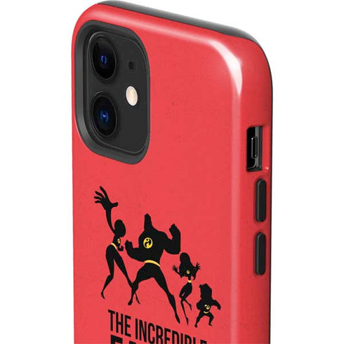 Disney The Incredibles Family Sillhouette iPhone 12 Impact Case