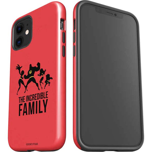 Disney The Incredibles Family Sillhouette iPhone 12 Impact Case