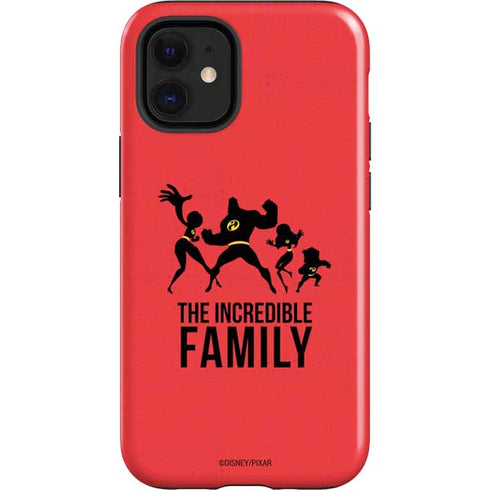 Disney The Incredibles Family Sillhouette iPhone 12 Mini Impact Case