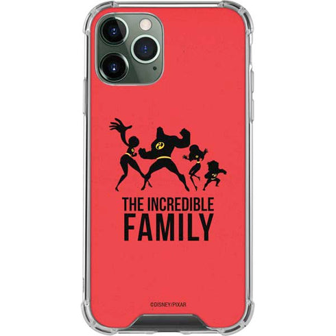 Disney The Incredibles Family Sillhouette iPhone 12 Pro Clear Case