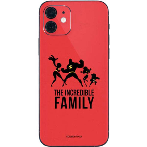 Disney The Incredibles Family Sillhouette iPhone 12 Skin