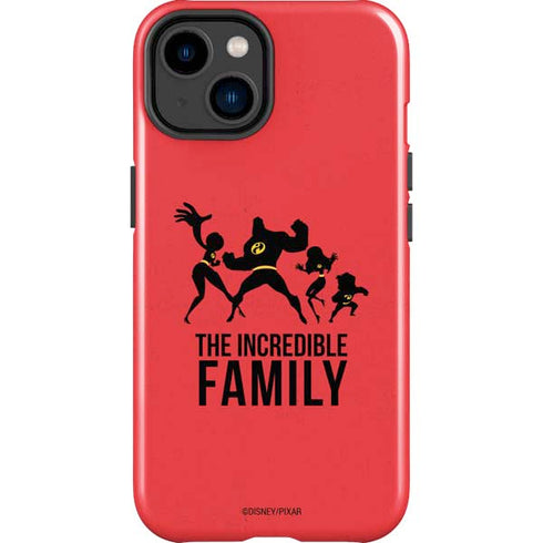 Disney The Incredibles Family Sillhouette iPhone 14 Plus Impact Case