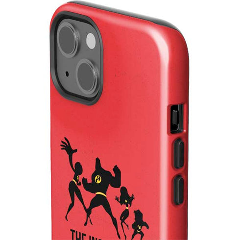 Disney The Incredibles Family Sillhouette iPhone 14 Plus Impact Case
