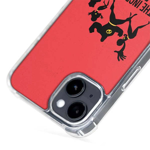 Disney The Incredibles Family Sillhouette iPhone 15 Plus MagSafe Case
