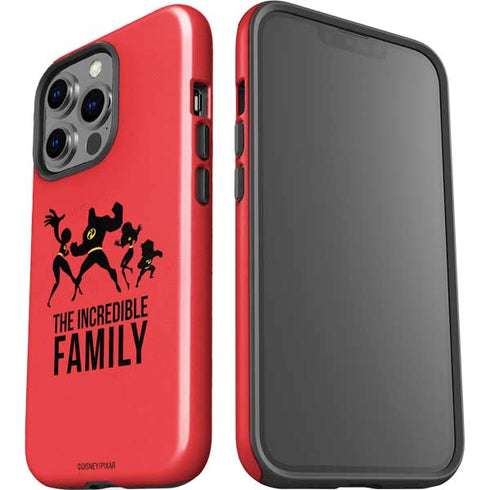 Disney The Incredibles Family Sillhouette iPhone 15 Pro Impact Case