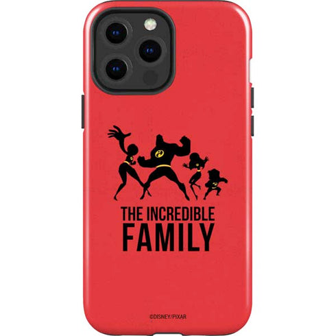 Disney The Incredibles Family Sillhouette iPhone 15 Pro Max Impact Case