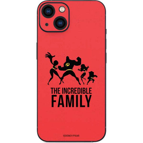 Disney The Incredibles Family Sillhouette iPhone 15 Skin