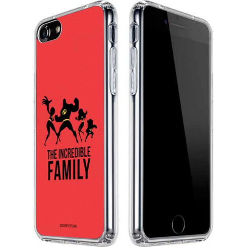 Disney The Incredibles Family Sillhouette iPhone SE (2nd & 3rd Gen) Clear Case