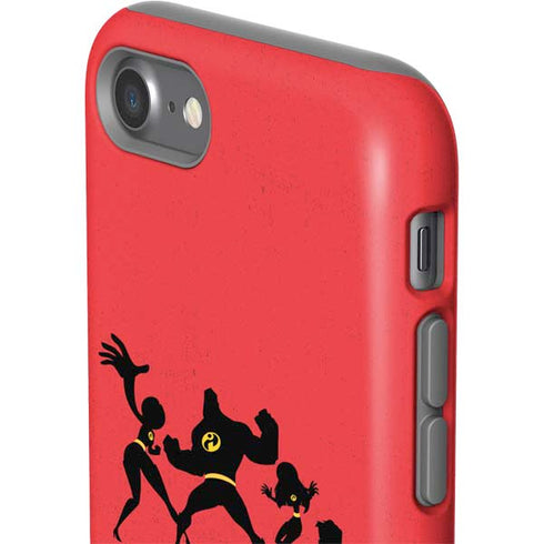 Disney The Incredibles Family Sillhouette iPhone SE (2nd & 3rd Gen) Pro Case