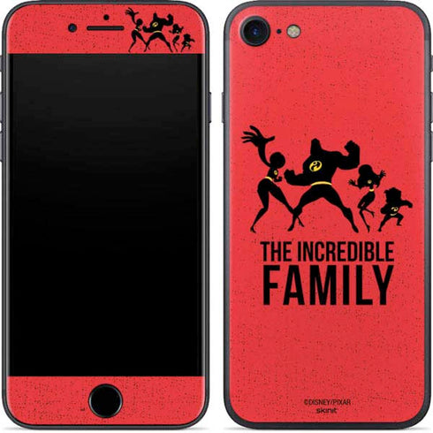 Disney The Incredibles Family Sillhouette iPhone SE (2nd & 3rd Gen) Skin