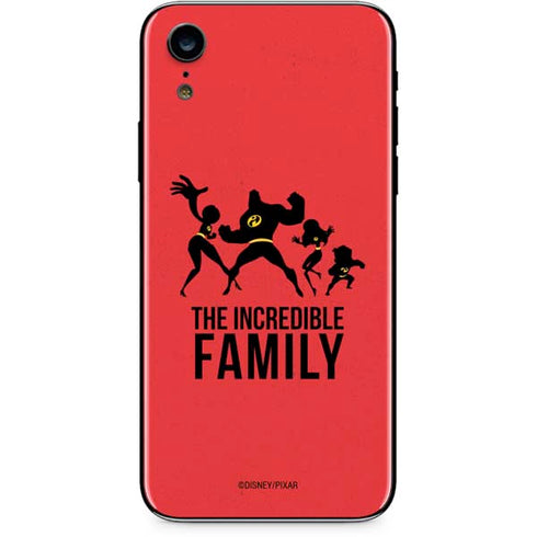 Disney The Incredibles Family Sillhouette iPhone XR Skin