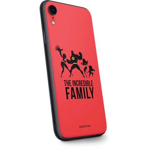 Disney The Incredibles Family Sillhouette iPhone XR Skin