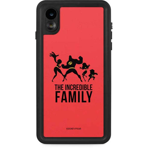 Disney The Incredibles Family Sillhouette iPhone XR Waterproof Case