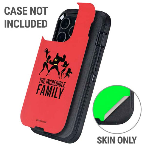 Disney The Incredibles Family Sillhouette Otterbox Defender iPhone Skin