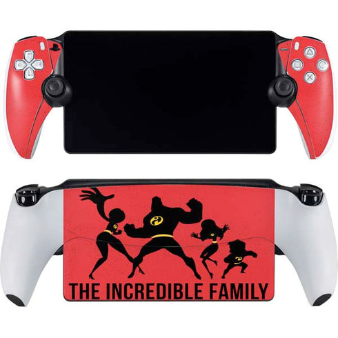 Disney The Incredibles Family Sillhouette PlayStation Portal Remote Player Skin