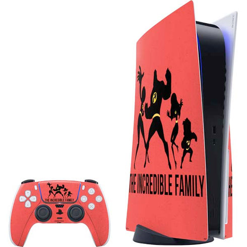 Disney The Incredibles Family Sillhouette PS5 Bundle Skin