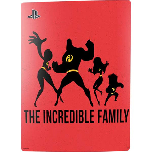 Disney The Incredibles Family Sillhouette PS5 Console Skin