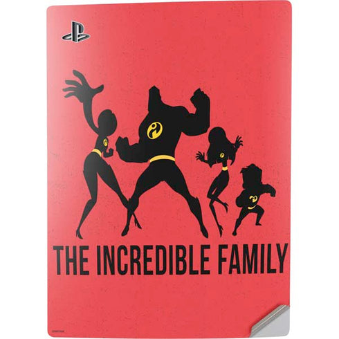 Disney The Incredibles Family Sillhouette PS5 Digital Edition Console Skin