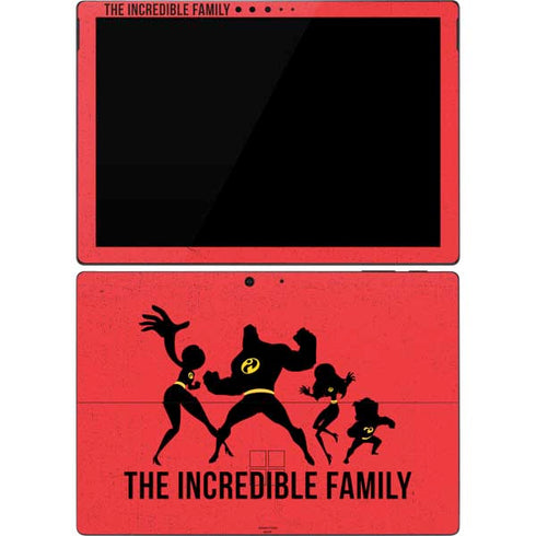 Disney The Incredibles Family Sillhouette Surface Pro 7 Skin