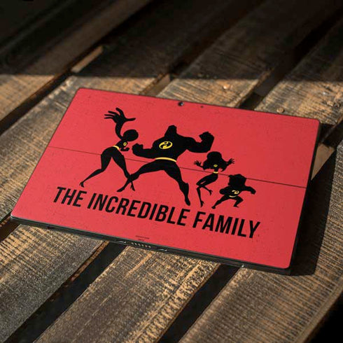 Disney The Incredibles Family Sillhouette Surface Pro 7 Skin