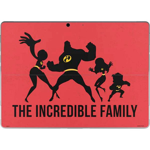 Disney The Incredibles Family Sillhouette Surface Pro 9 Skin