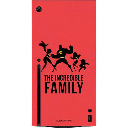 Disney The Incredibles Family Sillhouette Xbox Series X Console Skin