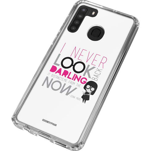 Disney The Incredibles Edna Mode Art Galaxy A21 Clear Case