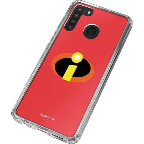 Disney The Incredibles Main Logo Galaxy A21 Clear Case